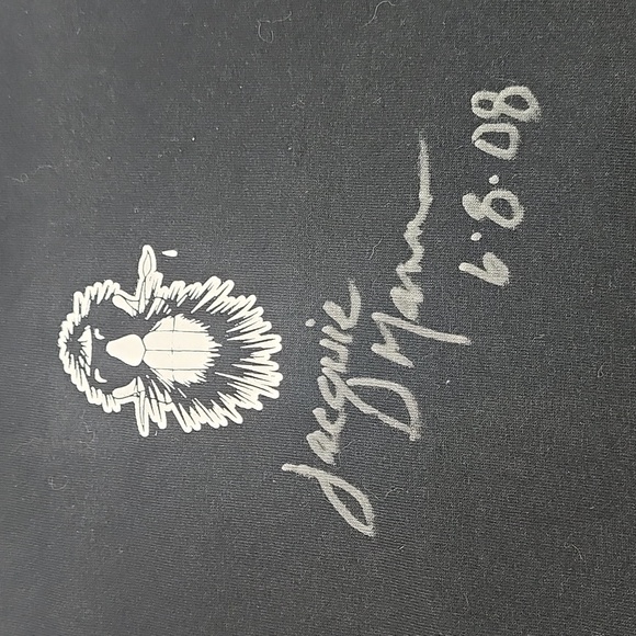 David Mann Half Native American Indian Eagle Biker T-shirt Size Small Signed - Picture 5 of 5